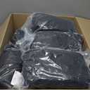 Craft And Party 100 Pack Black Spandex Folding Chair Covers, Stretch Polyester Slipcovers for Wedding, Party & Dining Chairs  Flat Front Design, Universal Fit