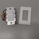 Cloudy Bay in Wall Dimmer Switch for LED Light/CFL/Incandescent,3-Way Single Pole Dimmable Slide,600 Watt Max, Cover Plate Included (1-Pack | Ivory)