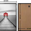 ELSKER&HOME 22x28 Frame, Poster Picture Frames 1 Pack Black for Horizontal or Vertical Wall Mounting, Sturdy and Scratch-proof