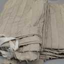 JELLYMONI Duvet Cover Oversized King Size Light Khaki - 3PCS Boho Striped Duvet Cover Set Microfiber Tufted Bohemian Textured Comforter Cover 12098in with Corner Ties & Zipper and 2 Pillowcases