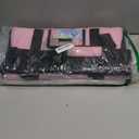 FOORLON Pet Carrier 17Lx12Wx11H inches, Airline Approved, Pet Travel Carrier Bag for Small Cats and Dogs, Soft Dog Carrier for 1-25 LBS Pets, Dog Cat Carrier with Safety Lock Zipper (Pink)