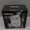 Mueller Multistick 5-in-1 Immersion Blender Handheld,12 Speed Hand Mixer-Turbo Boost,Heaviest Duty Copper Motor,Titanium reinforced Blades Hand Blender,Milk Frother Wand,Whisk,Beaker,Chopper,Grey