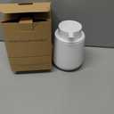 BosilunLife White Soap Dispenser  Ceramic Hand Dish Soap Dispenser for Bathroom 12ounce Refillable Liquid Hand Wash Dispenser for Essential Oil, Lotion Soap (Rubber Paint)