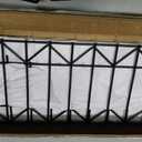 5 Pack 32" L x 10" H Animal Barrier Fence, No Dig Fence Patented Product, 5.5mm Galvanized Stakes with 2.1" Spacing, Anti Digging for Dogs Outdoor Yard Patio, Total 13.3Ft(L) X 10in(H) Black