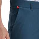 M MAELREG Golf Shorts Men Print Quick Dry 9" Stretch Lightweight Water-Resistant Flex Flat Front Fashion Mens Shorts Casual (Dark Blue Interlacing)