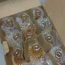 Gold Candle Holder Set of 12, Glass Taper Candle Holders, Gold Candlestick Holders, Candle Stick Holder for Table Centerpieces, Wedding, Christmas & Home Decor