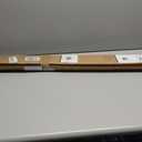 UNISHADES No Drill Blinds for Windows 1" Vinyl L-Shaped Slats Cordless Mini Blinds for Home, for Window Size 46" W 48" H White