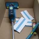 Shark VACMOP Reveal NEW Cordless Hard Floor Cleaner, Vacuum & Spray Mop, Powerful Suction, Lightweight, Illumination Light, Includes 4 Disposable Pads, 12oz Pet Multi-Surface Cleaning Solution, VM401