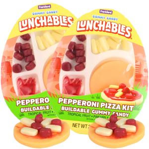Easter Pepperoni Pizza Gummy Lunchable Kit, Candy that Looks Like Food, Basket Stuffers, 3.14 Ounces (Pack of 2) (EXP 10/30/26)