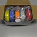 DO3D 5 in 1 3D Printer Filament Pack, Yellow, Blue, Orange, Gray, Red