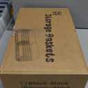 Hanging Wall Fruit Basket for Kitchen Counter 2 Pack, Stackable Wire Baskets for Organizing with Wood Lid, Potato and Onion Storage Bin with Banana Hook for Vegetable Produce, Black + Rustic