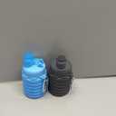 Collapsible Water Bottles Travel water bottle Sports Portable Sport Water Bottle Reusable Water Bottles comes with mountaineering Buckle 500ml silicone Water-proof camping water bottle