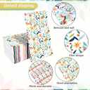 Whaline 100Pcs Spring Floral Guest Napkins Colorful Leaves Flowers Paper Napkins Greenery Disposable Dinner Hand Napkin Towel for Home Kitchen Bathroom Holiday Party Supplies