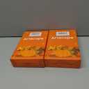 2 x Artscope Fall Pillow Covers 18x18 Inch Set of 4, Hello Fall Hello Pumpkin Buffalo Plaid Maple Leaves Harvest Outdoor Decorative Farmhouse Pillow Cases for Home Sofa Couch-Orange B