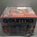 Gourmia French Door Air Fryer  25 Qt Large Capacity Convection Oven, Fryfroce 360, Digital Display with 17 Cooking Presets, Bake, Toast, Roast, Dehydrate, Fits 12 Pizza (Stainless Steel)