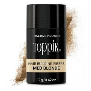 Toppik Hair Building Fibers, Medium Blonde, 12g Fill In Fine or Thinning Hair, Instantly Thicker, Fuller Looking, 9 Shades for Men & Women, Keratin Protein Formula