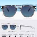 BIRCEN Polarized Sunglasses for Men UV-Protection: Acetate Retro Trendy Fashion Womens Shades for Driving Fishing Golf (Type B-c1-acetate Frame)