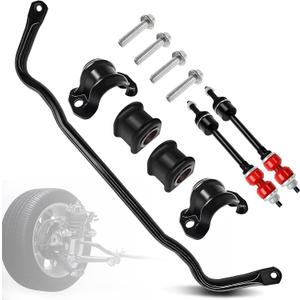 bansdans 55398938AC Front Stabilizer Bar Kit And K80894 Sway Bar Links Front Sway with PU Bushing Fit for 2009-2010 Dodge Ram 1500, 2011-2018 Ram 1500, 2019-2022 Ram 1500 Classic, OE#55398938AB