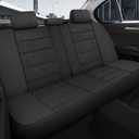 kvs 3D Air Mesh Car Seat Covers Full Set, Breathable Split Bench Compatible Seat Covers for Cars, Universal Car Interior Covers for Most Sedan Truck SUV Vans(Black)