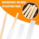 1000Pcs Disposable Wood Coffee Stir Sticks Stirrers Individually Paper Wrapped Coffee Tea Beverage Stirrers Stirrings 5.5 Inch,140mm (Natural color)