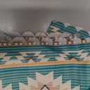 Aztec Tablecloth Rectangle Ethnic Southwestern Mexican Native Tribal Green Table Cloth Wrinkle Resistant Table Cover for Kitchen Dining Party Decorations 54 x 72 Inch