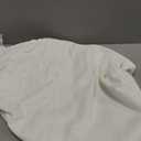 Soft Leather Chair Seat Covers Dining Chairs Set of 4, Waterproof Seat Covers for Kitchen High Stretch & Well-Fitted Chair Covers Dining Chairs with Elastic Ties (Cream, Rear-Covered)