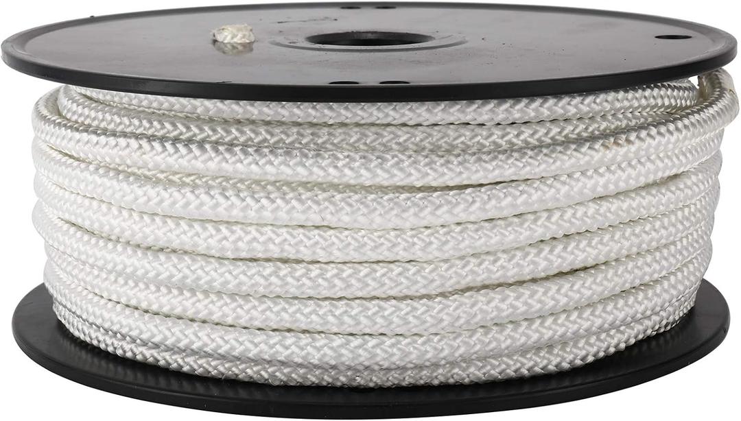 Artilife Flag Pole Rope 100 ft,5/16"(8mm) x 100 FT(30m) Wire Center Flagpole Rope,5/16 Braided Polyester Line with Steel Center Marine Grade