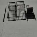 Shower Caddy Hanging, Rustproof Shower Shelves - No Drilling Inside Bath, Extended Length Shower Organizer with Soap Holder; Toothbrush Holder, Black