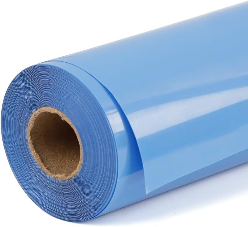 Sky Blue Heat Transfer Vinyl Rolls - 12Inch by 38ft Roll HTV Iron on Vinyl DIY for T-Shirt, Easy to Cut & Weed for Heat Transfer Design Glossy (Sky Blue, 38FT)