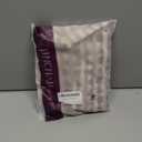 Jinchan Striped Linen Kitchen Curtains 36 Inches Length Tier Curtains Farmhouse Modern Cafe Style Small Window Treatments Airy Light Filtering Rod Pocket for Living Room Bathroom 2 Panels Tan