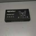 REVALI Running Vest, USA Original Patent, Zip Reflective Running Vests with 500ml Hydration Bottle, Adjustable Waistband & Breathable Material, Chest Pack Gear Phone Holder for Men & Women (Small-Medium, Black)