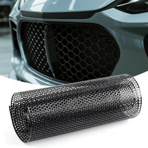 40" x 13" Universal Car Grill Mesh, Aluminum Mesh for Automotive Balck Bumper Grill for Truck, Honeycomb Hole 6mm Spacing 1mm Grille Insert