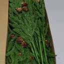 18" Real Touch Christmas Norfolk Pine Stems with Real Pine Cones,Natural Droopy Soft Bendable Artificial Pine Branches,Faux Greenery Pine Picks for Vase DIY Garland Wreath Xmas Home Decor(12Pcs)