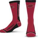 For Bare Feet NCAA Unisex Kids Ncaa Mvp Crew Sock Youth (One Size, Team Color)