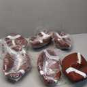 jiaonun 6 Pack Youth Size 6/Official Size 9 Footballs Inflatable for Youth, Junior, Adult, College, High School, Regulation Size Football, American Football, Composite Leather Foot Ball