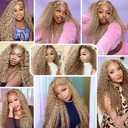Ash Blonde Bundles Human Hair Color #22 Deep Wave Bundles 22 24 26 Inch Niegmeag Brazilian Virgin Soft and Silky Remy Hair Extensions Ash Blonde Deep Wave Bundle