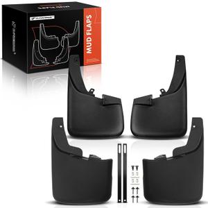 A-Premium Set of 4PCS Mud Flaps Splash Guards Mudguards Mudflaps with Hardware Kits Compatible with Ford F-250 F-350 F-450 F-550 Super Duty, 2011-2016, Pickup, (W/Fender Flares), Front and Rear