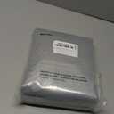 OWENIE Sally Silver Grey Blackout Curtains for Bedroom 63 Inch Length 2 Panels Set, Solid Thermal Insulated Room Darkening Rod Pocket Window Treatment Curtains Blackout Drapes, W40 x L63 Inch, Silver