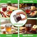 4 oz Glass Mason Jars with Airtight Silver Lids and Bands, 40-Pack with Stickers, Tags & Twines, Mini Canning Jars for Jams, Honey, Spices, Dried Snacks, DIY Crafts, Wedding Favors