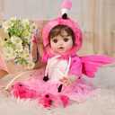 Reborn Baby Dolls, 18 Inch Large Realistic Hand-Rooted Hair Lifelike Baby Dolls with Accessories for 3+ Year Old Girls Gifts, Pretend Play, Collection