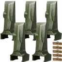 Hicarer 5 Pack V17SYL Bucket Digging Teeth with V13/17pn Flex Pins Digging Tooth Fits for V17 17SYL V17SYL for Excavator Backhoe Loader