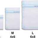 TheDisplayGuys 100-Pack 4x6 Blue Sheer Organza Gift Bags with Drawstring, Jewelry Candy Treat Wedding Party Favors Mesh Pouch