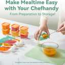 Chefhandy Baby Food Maker with Stainless Steel Steam Basket | 5-in-1 Baby Food Processor, Steamer & Blender for Homemade Baby Food, BPA-Free, 6 Reusable Pouches, Ideal for Newborns & Infants, Green