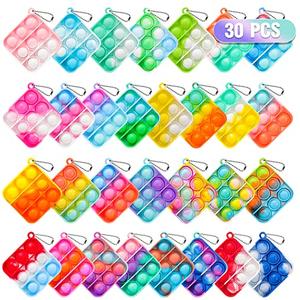 Pop Fidget Toys Bulk Its Party Favors for Kids 4-8 8-12 Mini Pop Keychain It Easter Basket Stuffers Egg Fillers Small Fidgets for Classroom Prizes Student Gifts Birthday Goodie Bag Stuffers