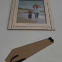 Prinz Homestead 8x10 Distressed Wood Picture Frame, Antique White, Tabletop or Wall Mount