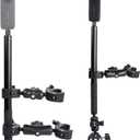 PellKing Motorcycle Mount kit for Insta360 One X5 X4 X3 X2 RS- Double Clamps Handlebar Holder with 155cm Selfie Stick for Motorcycle and Bicycle Riding Records