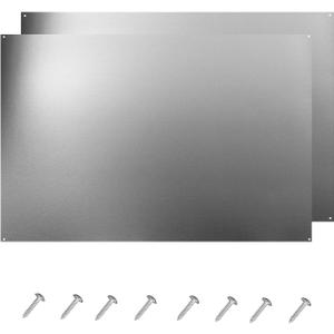 24 x 30-inch Reversible Stainless Steel Backsplash for Kitchen wallSplatter Guard and Cooking Shield Range Hood Accessories to Keep Kitchen Clean Four Pre Drilled Holes for Easy Installation