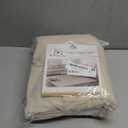 H.VERSAILTEX Super Stretch Individual Seat Cushion Cover Sofa Covers Couch Cushion Covers Slipcover Sets Thick Jacquard Textured Twill Fabric (3 Piece Sofa Cushion Covers, Ivory)