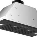 Range Hood Insert, EKON NAB01-30IN Black 900CFM Built-in Range Hoods Ducted/Ductless with 4-Speed Soft Touch Panel Control/Dishwasher-safe Filters, Kitchen Hoods for Over Kitchen Stove