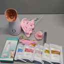 Colorfarm Facial Steamer Nano Ionic: Face Steamer Home Spa Kit Deep Cleaning Unclogs Pores Sinuses Inhaler with 8 Skin Care Tools - Self Care Gifts for Women (Deep Cleansing Facial Kit) (Over 8 Pieces set, Set1- Rosy / Gold)